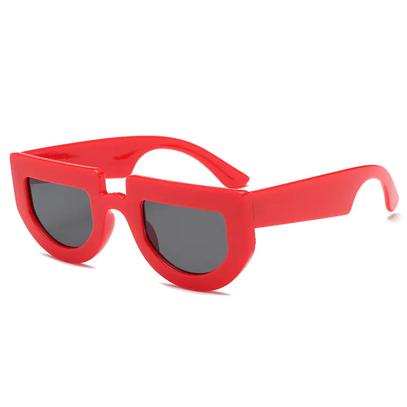 Retro Irregular Thick Frame Sunglasses S8045