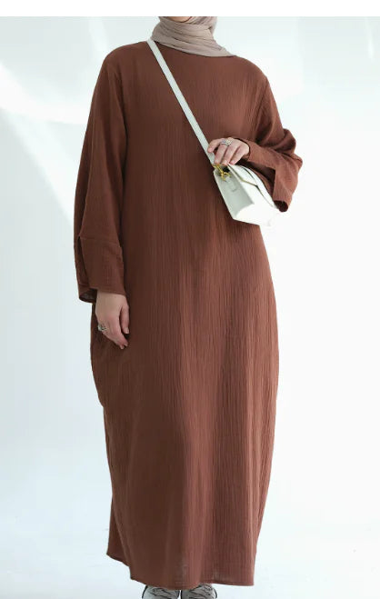 Eid Muslim Prayer Outfit with Long Robe and Kaftan