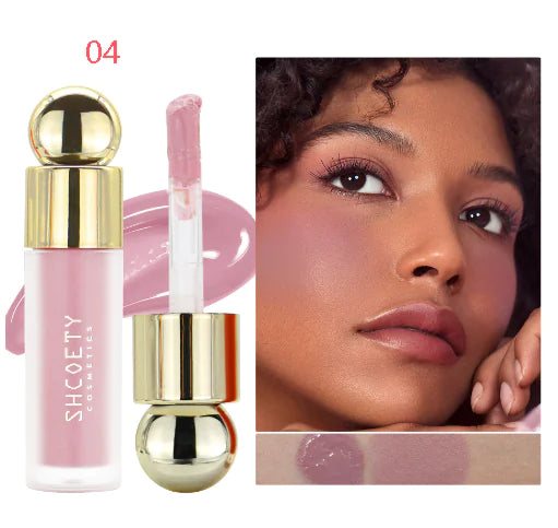 5-Color Long-Lasting Liquid Blush with Hydration