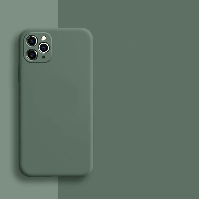 Liquid Silicone Anti-Drop Soft Mobile Case with Holes