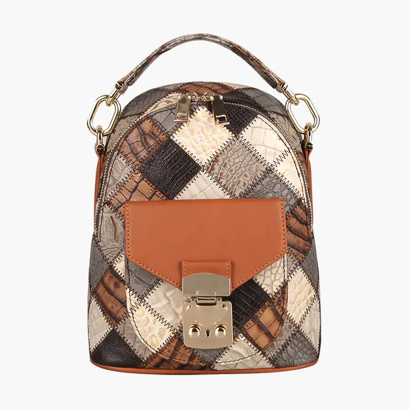 "Women's Leather Fashion Backpack for Summer Travel"