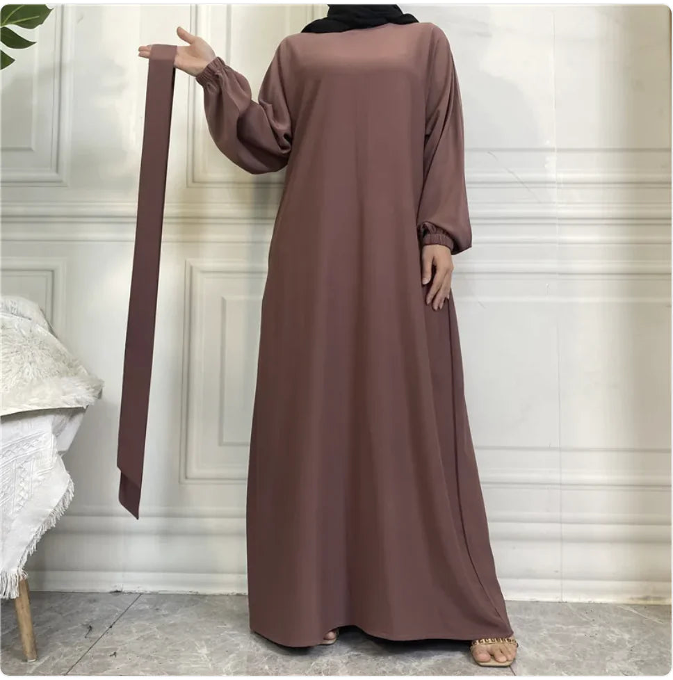 Women's Casual Long Sleeve Pocket Maxi Dress