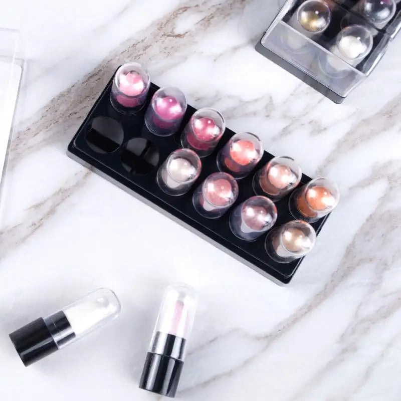 12pcs Eyeshadow Stick Set - Waterproof Glitter Pencils