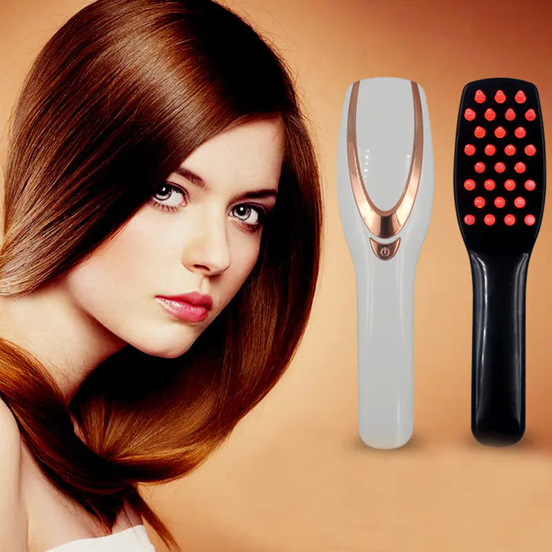 Electric Scalp Massager Comb with Red Light Therapy