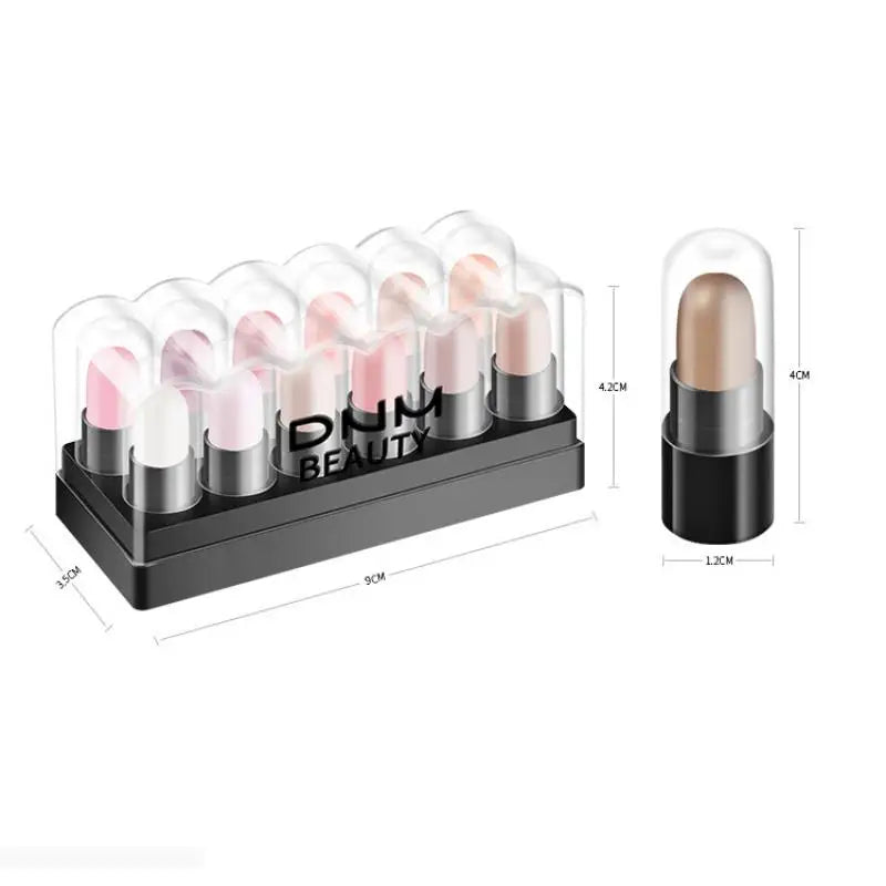 12pcs Eyeshadow Stick Set - Waterproof Glitter Pencils