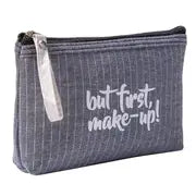Portable Women's Zippered Cosmetic Bag for Travel