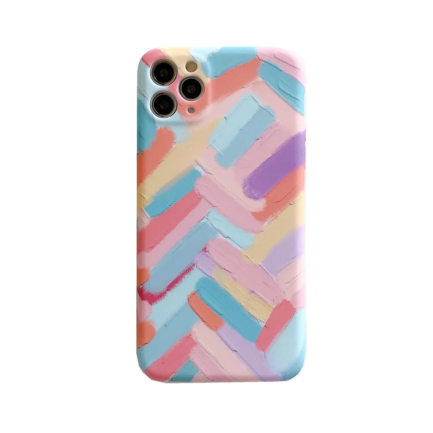 Color Stripe Soft Mini Liquid Phone Case