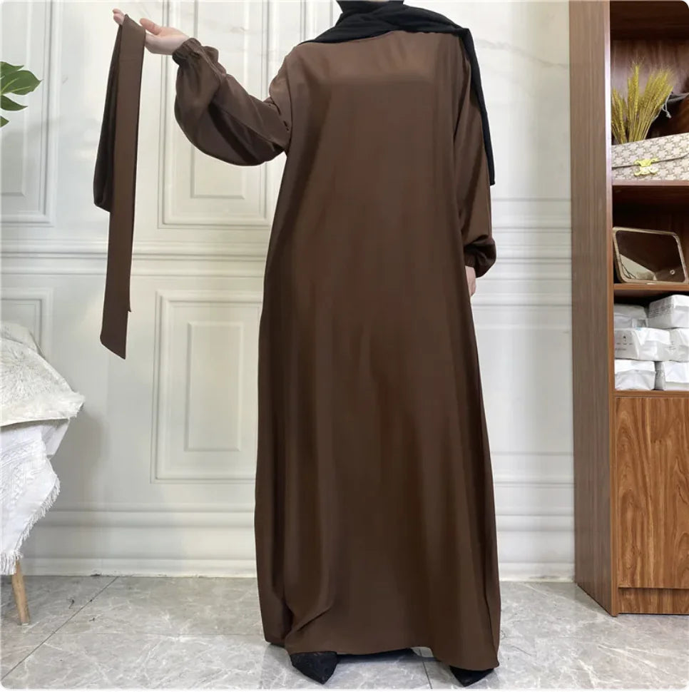 Women's Casual Long Sleeve Pocket Maxi Dress