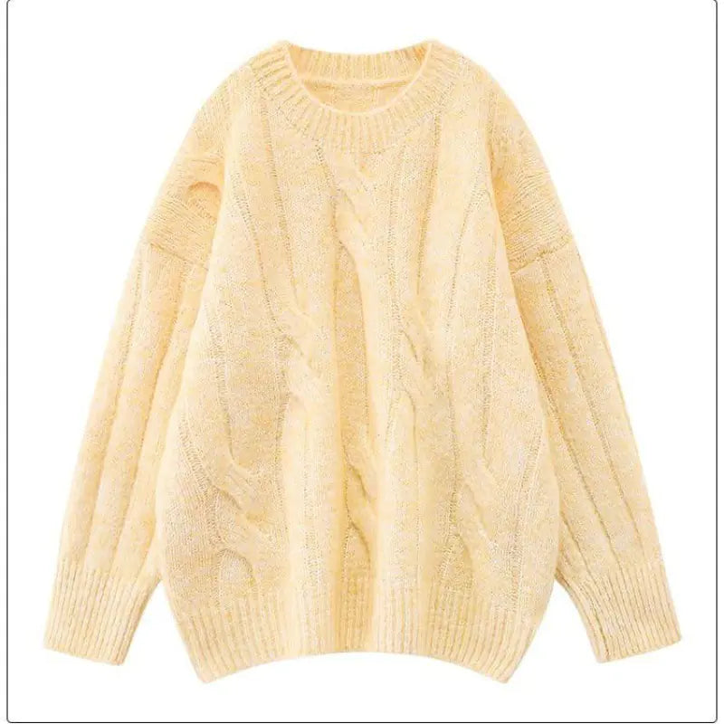 2023 Trendy Oversized Women's Knit Sweater for Fall