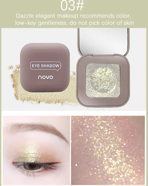 1pc New Fingertip Eyeshadow Palette - Long-lasting Sparkle