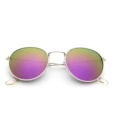 Retro Round Metal Sunglasses for Women (Fashion Style)